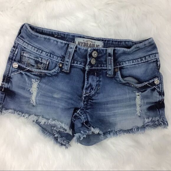 Denim Jean Cutoff Shorts Bundle Mix Brands & Sizes 0, 7, 2, 28 - Picture 5 of 8